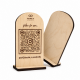 Επιτραπέζιο Stand με Λογότυπο & QR Code | Μονής Όψης | 12 x 8cm